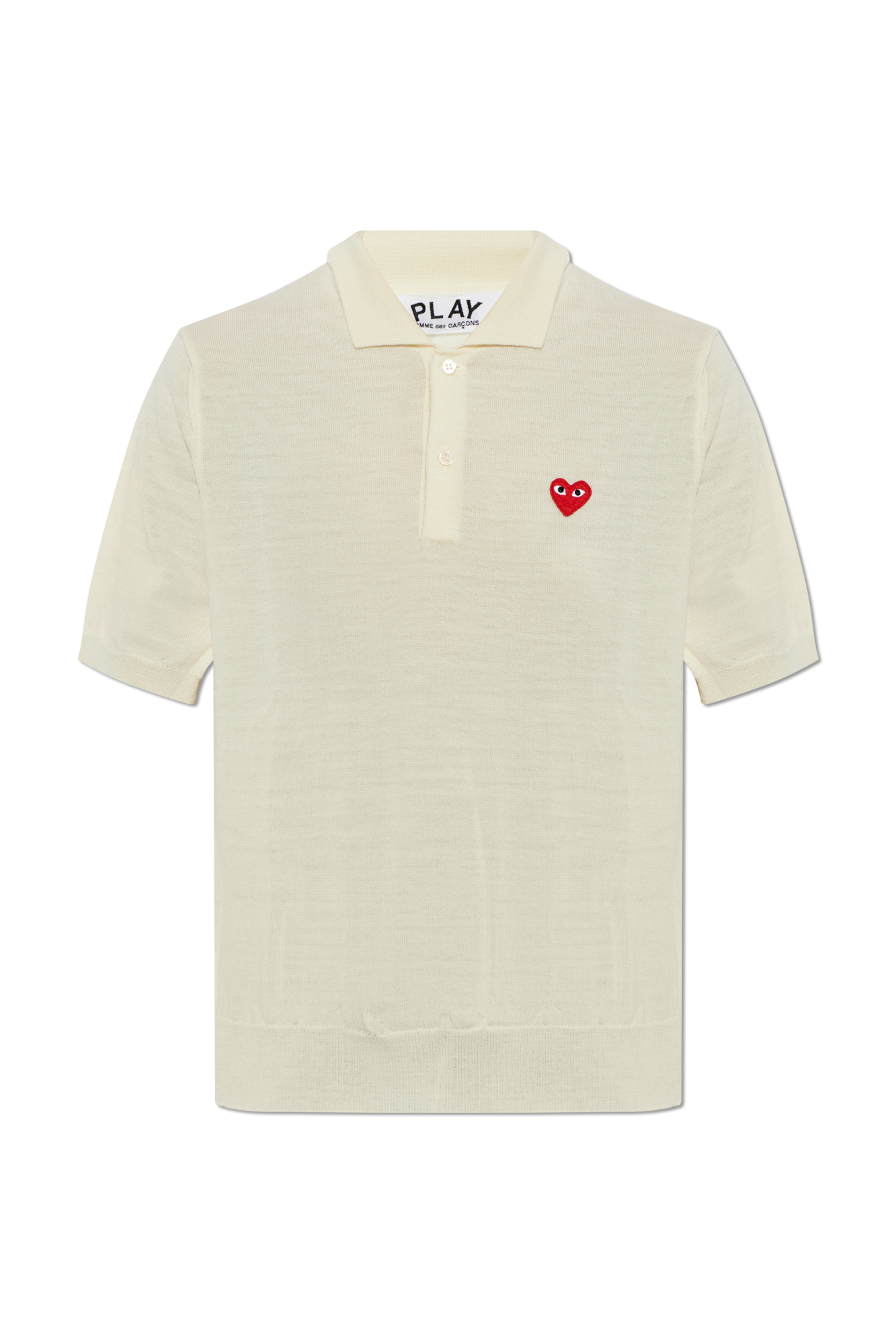 Comme des Garçons Play Wool polo shirt with patch | Women's | Vitkac